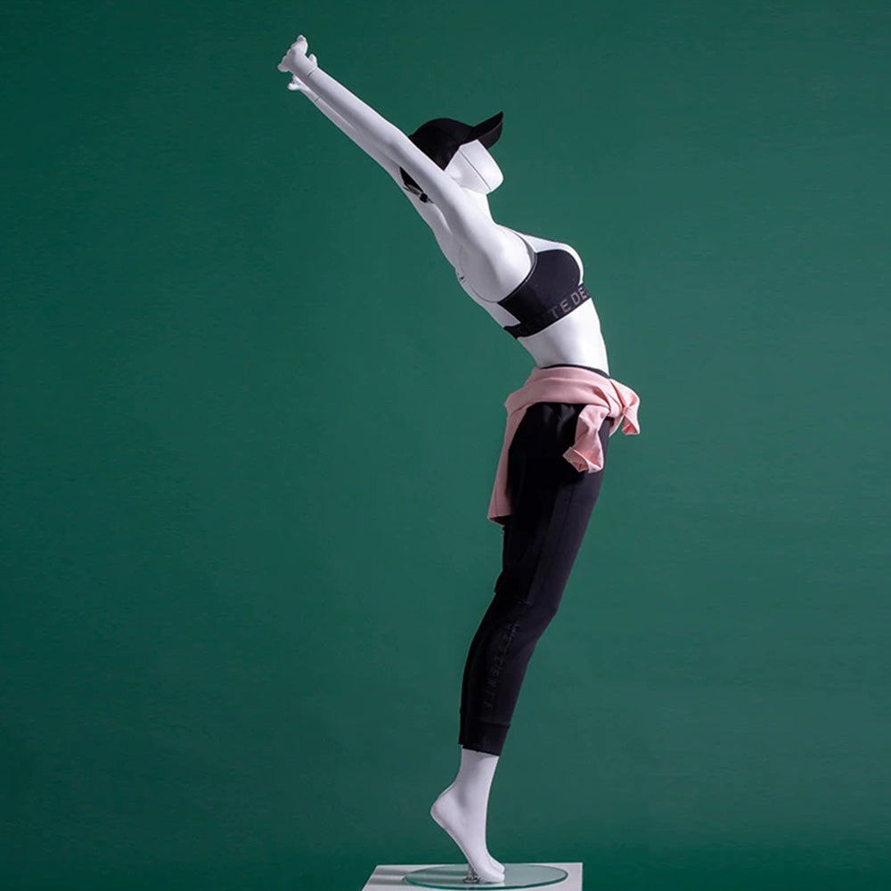White Female Yoga Mannequin