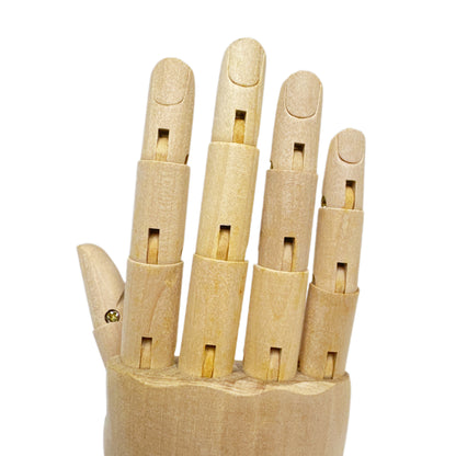 Maniquí de mano de madera de alta calidad, maniquí de mano de madera móvil para mujer, ideal para exhibir guantes, anillos, relojes, collares, gafas de sol, joyas y decoración.