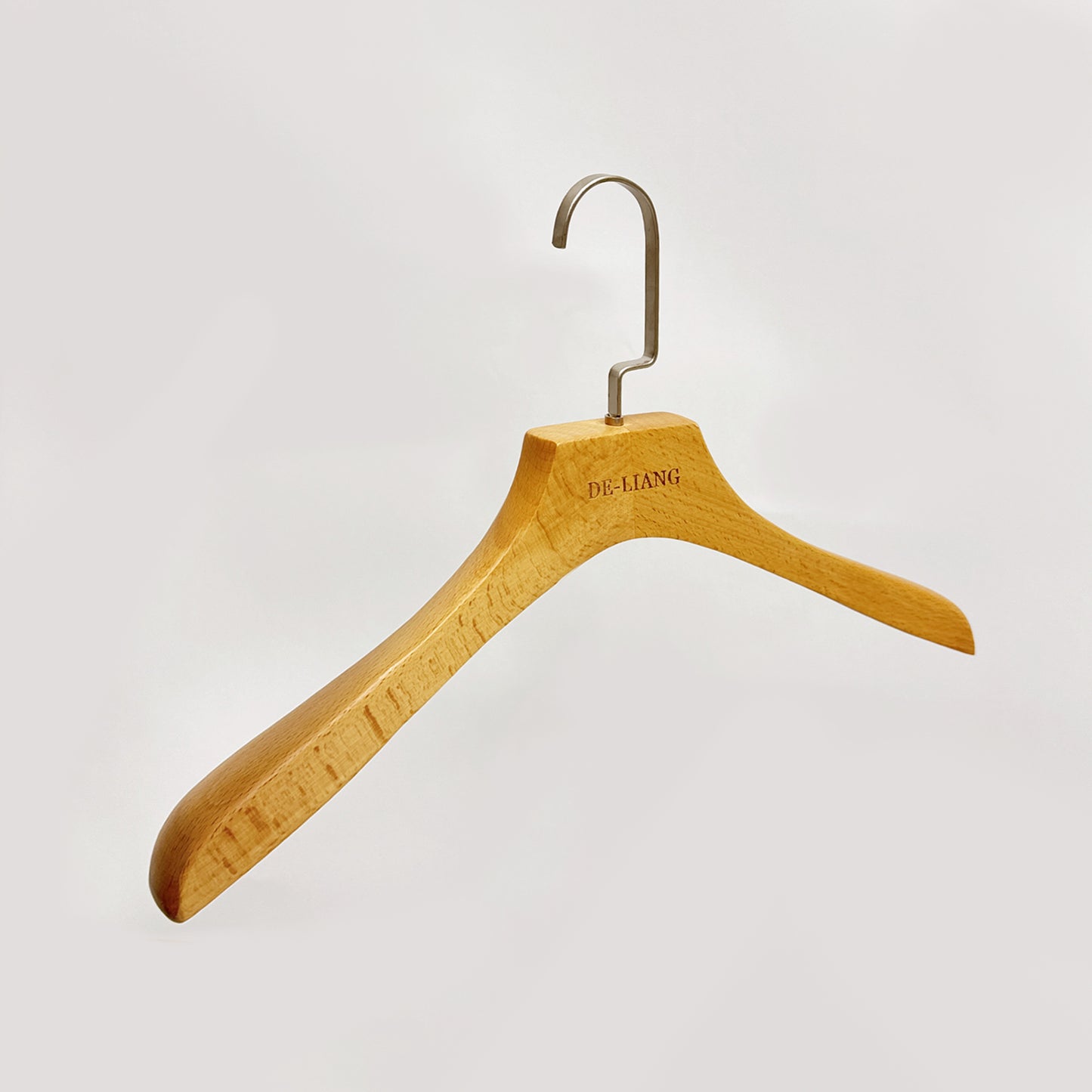 Quality Beech Wooden Hangers,40cm 43cm Knitwear coat pant wedding hanger Clothing Display Rack,Customize Logo Free, 50pcs per Box, Natural