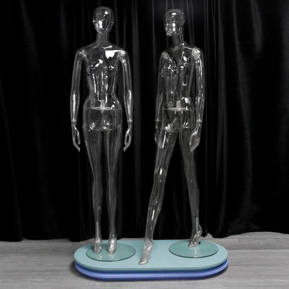 High Quality Clear Manikin Plastic Full Body Transparent Female Mannequin,Mannequin Dress Form Underwear for T Shirt Sportswear Display