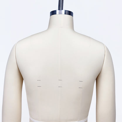DE-LIANG Professional Male Tailor Dress Form with Legs and Base,Adult Adjustable Mannequin Torso, Full Body Sewing Form for Fashion Design, Pattern Making & Garment Display