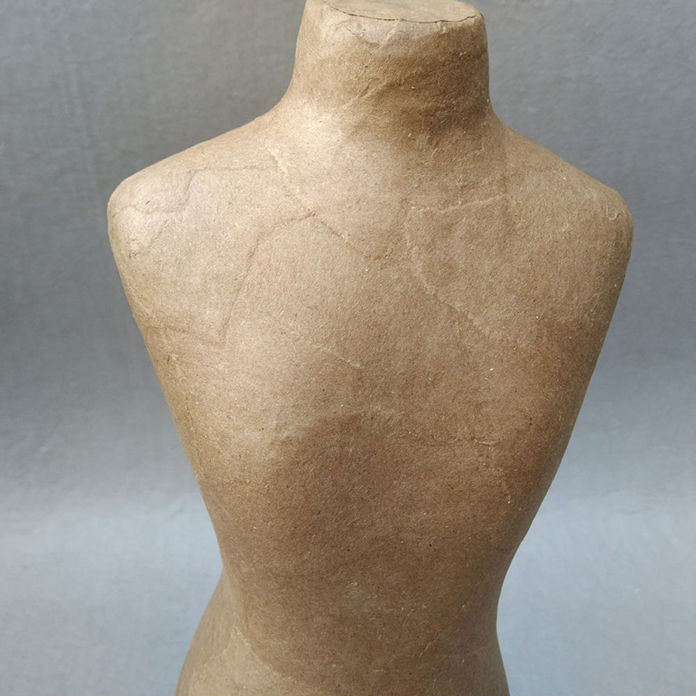 DE-LIANG Kraft Paper Mannequin Head & Dress Form for Garment Sample Display & Hat Wig