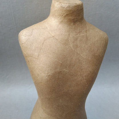 DE-LIANG Kraft Paper Mannequin Head & Dress Form for Garment Sample Display & Hat Wig
