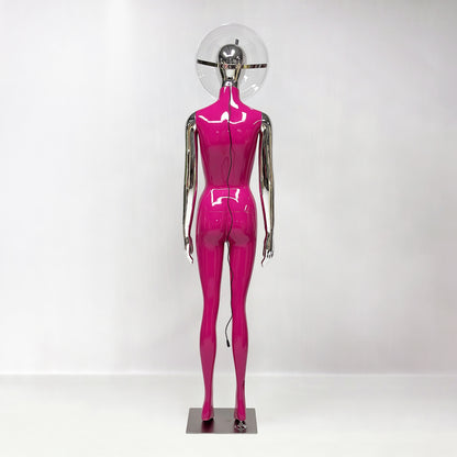 DE-LIANG 3D Holographic Female Mannequin with LED Bluetooth for Retail Window Display