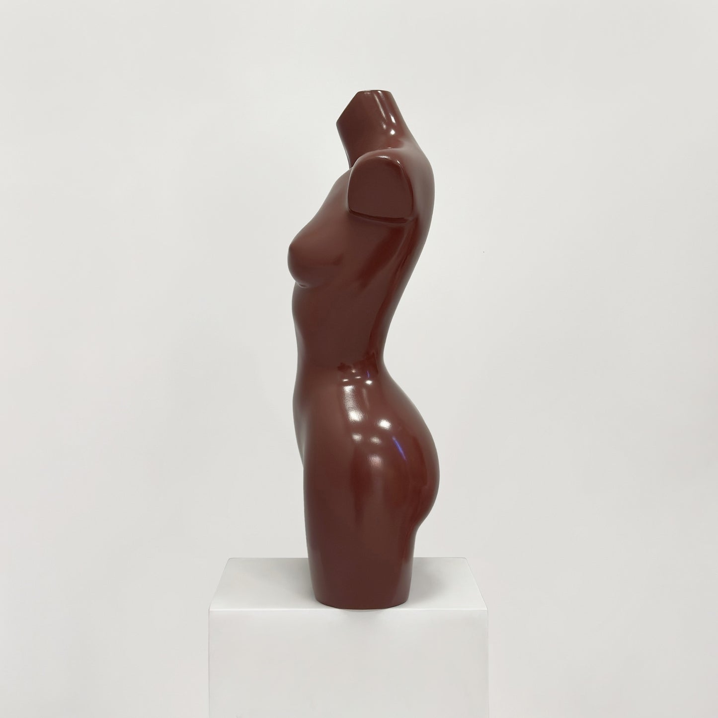 DE-LIANG Female Half-Body Mannequin | Glossy Fiberglass Lingerie Display Torso for Boutique