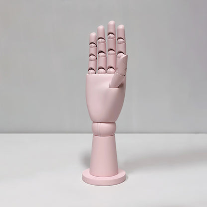 DE-LIANG 2-in-1 Solid Wood Articulated Mannequin Hand for Jewelry & Scarf Display