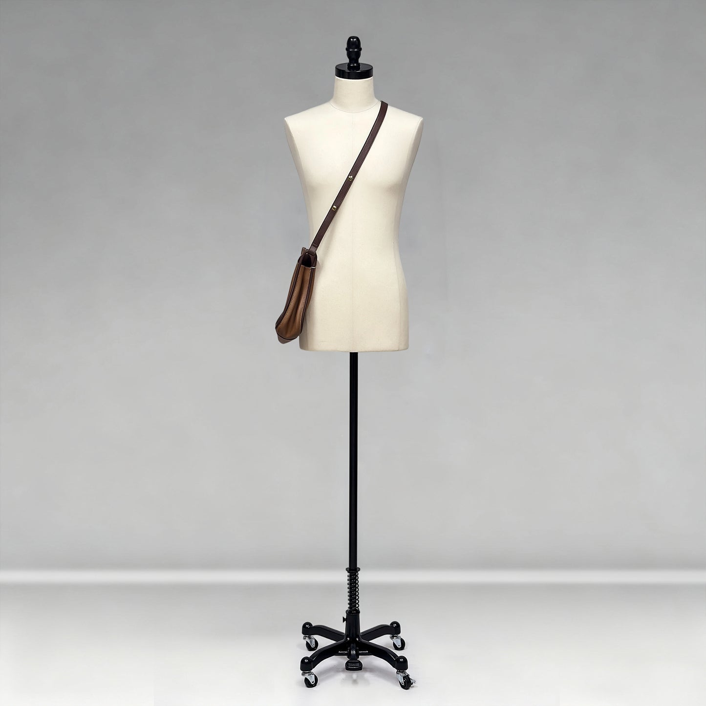 DE-LIANG Male Half Body Dress Form, Men Fabric Mannequin for Suit and Cloth Display