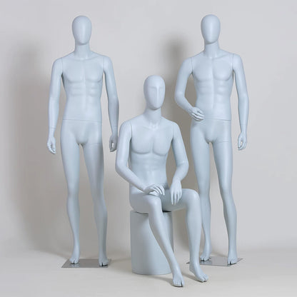 DE-LIANG Male Full Body Premium Mannequin for Clothing Display | Standing & Sitting Pose