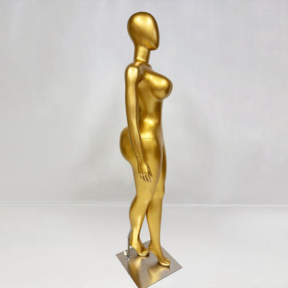 DE-LIANG Female Plus Size Mannequin,Slim Waist Curvy Hip Fiberglass Mannequin,Women Body Mannequin Clothing Display Model