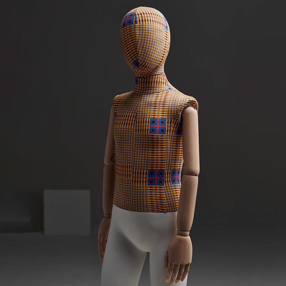 checkered child mannequin full body