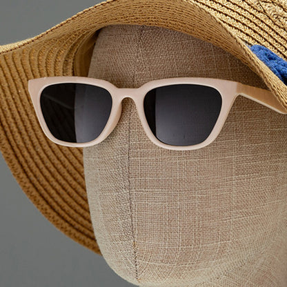 DE-LIANG Fully Pinnable Linen Mannequins Head,Bamboo linen Display Manikin Head Stand With Golden Round Base, Detachable Adjustable Heigh Pole