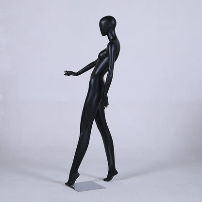 DE-LIANG Realistic Female Full Body Mannequin,Matte Black Adult Dress Form Torso,Mannequin For Shop,Wedding Window Stand/Sitting Model Props Shot Dummy Display De-Liang Dress Forms