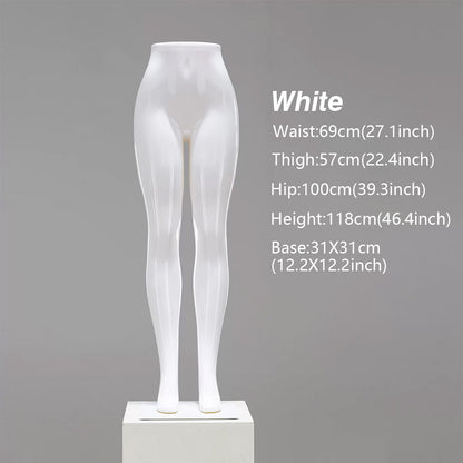 DE-LIANG Female Lower Body Mannequin Legs | Chrome Electroplated Pants Display Form