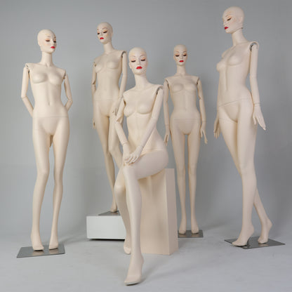 DE-LIANG Makeup Female Full Body Mannequin | Fiberglass Form for Bridal & Fashion Retail