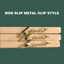 Load image into Gallery viewer, High Quality Beech Wooden Hangers,Natural Underwear Wooden Hangers, Customize Logo Free,Bar Natural Wood Clothing Hanger,50pcs Per Box
