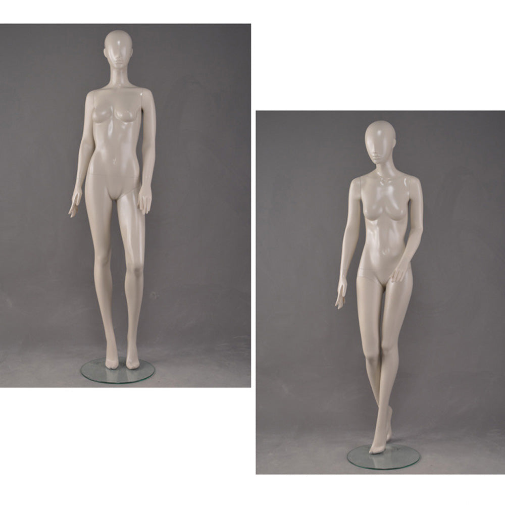 DE-LIANG Female Mannequin Full Body Display,Professional Dress Form for Clothing Store Window Display ,Matte Skin Finish Retail Mannequins