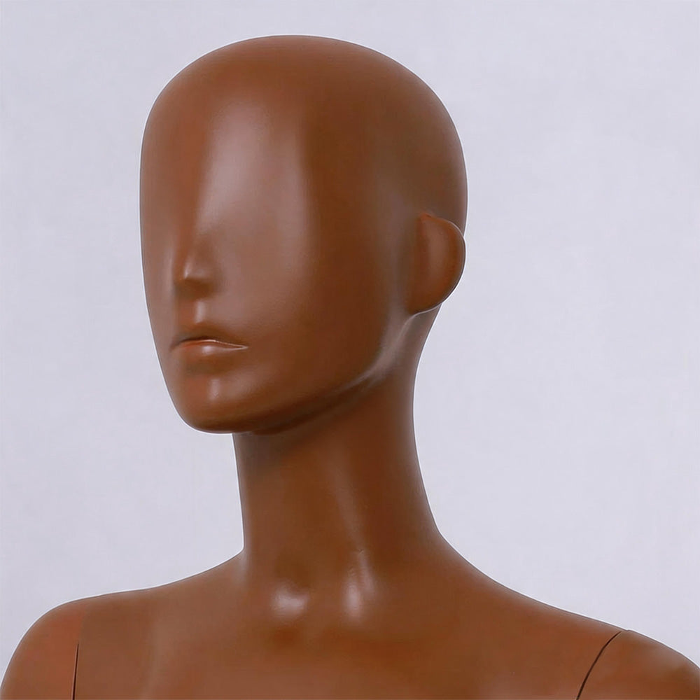 DE-LIANG Mocha Brown Female Full Body Mannequin for Boutique Window Display