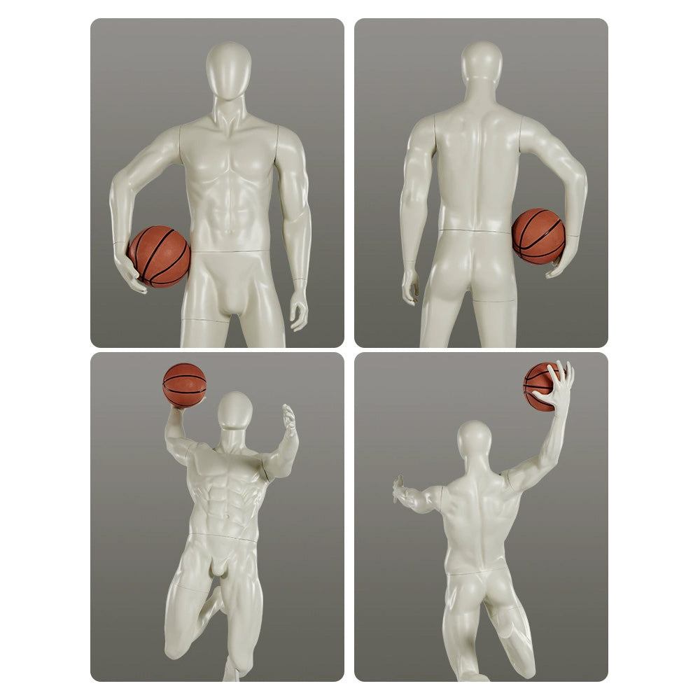 Sport Mannequin, male basketball mannequin for window display,yoga gymnasium phsical althletic field display stand, High Quality