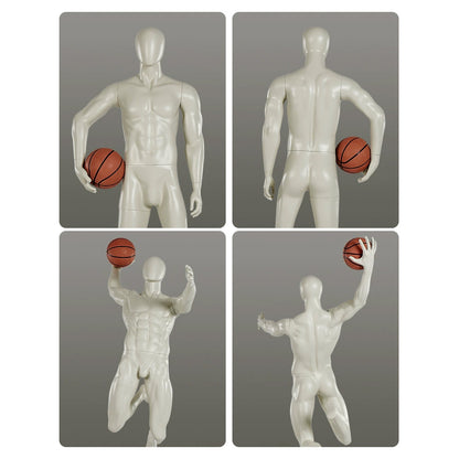 Sport Mannequin, male basketball mannequin for window display,yoga gymnasium phsical althletic field display stand, High Quality