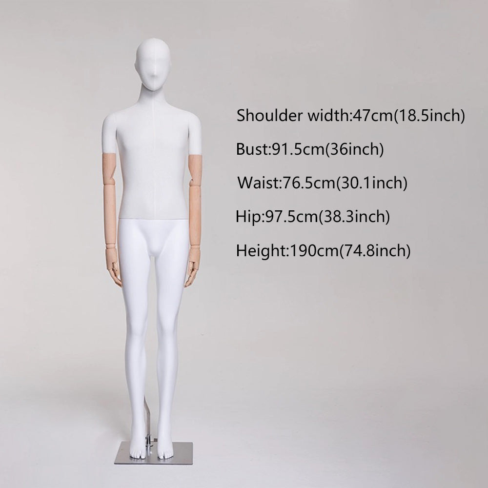 DE-LIANG Mannequin de luxe pour femme grande taille avec bras dorés, mannequin de présentation de torse en daim rose, modèle de présentation de torse de mannequin grande taille