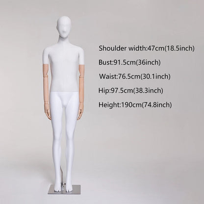 DE-LIANG Mannequin de luxe pour femme grande taille avec bras dorés, mannequin de présentation de torse en daim rose, modèle de présentation de torse de mannequin grande taille