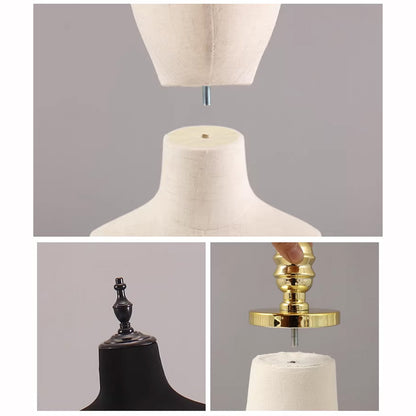 DE-LIANG Mannequin Head Top Cover – Decorative Headpiece for Display Dress Forms