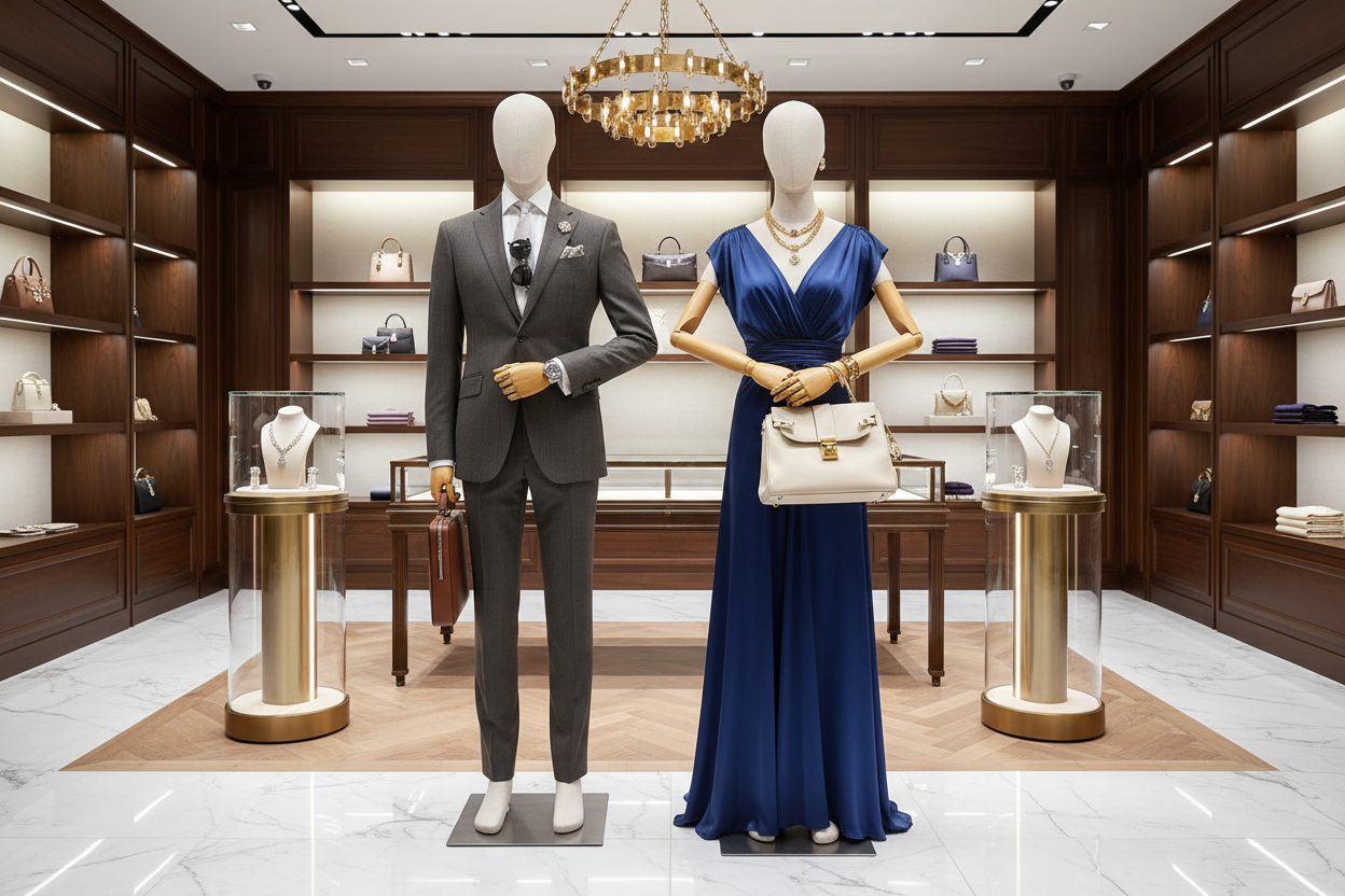 竹节麻模特配件搭配场景