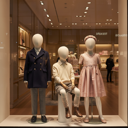 Kids Full Body Mannequin,Fabric Wrapped Torso Painted Legs Wooden Arms