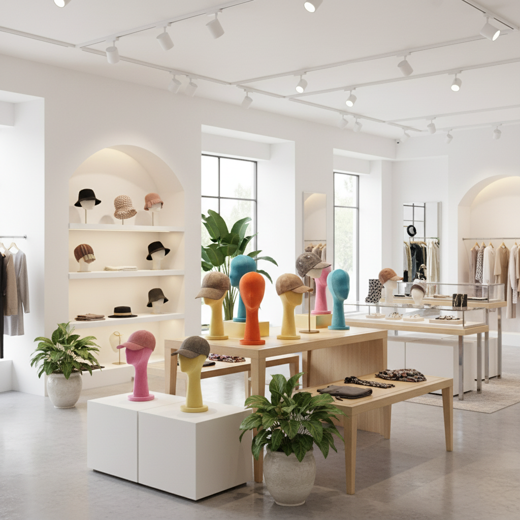 精品店铺内陈列场景