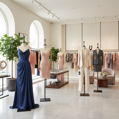 服装店内陈列场景