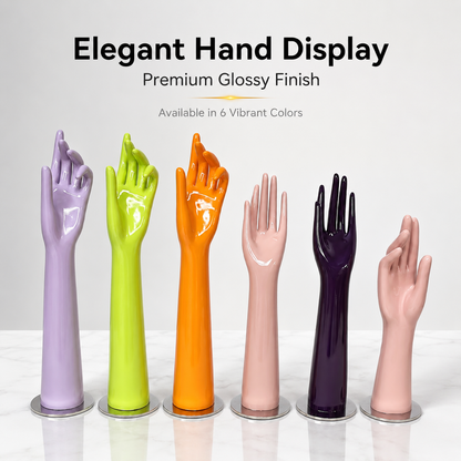 DE-LIANG Jewelry Hand Display Stand | Mannequin Hand for Rings & Bracelets | 6 Colors