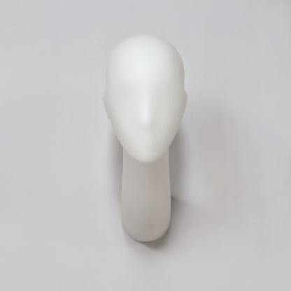 DE-LIANG Female Wall-Mounted Mannequin Head with Long Neck for Wig, Hat & Retail Display