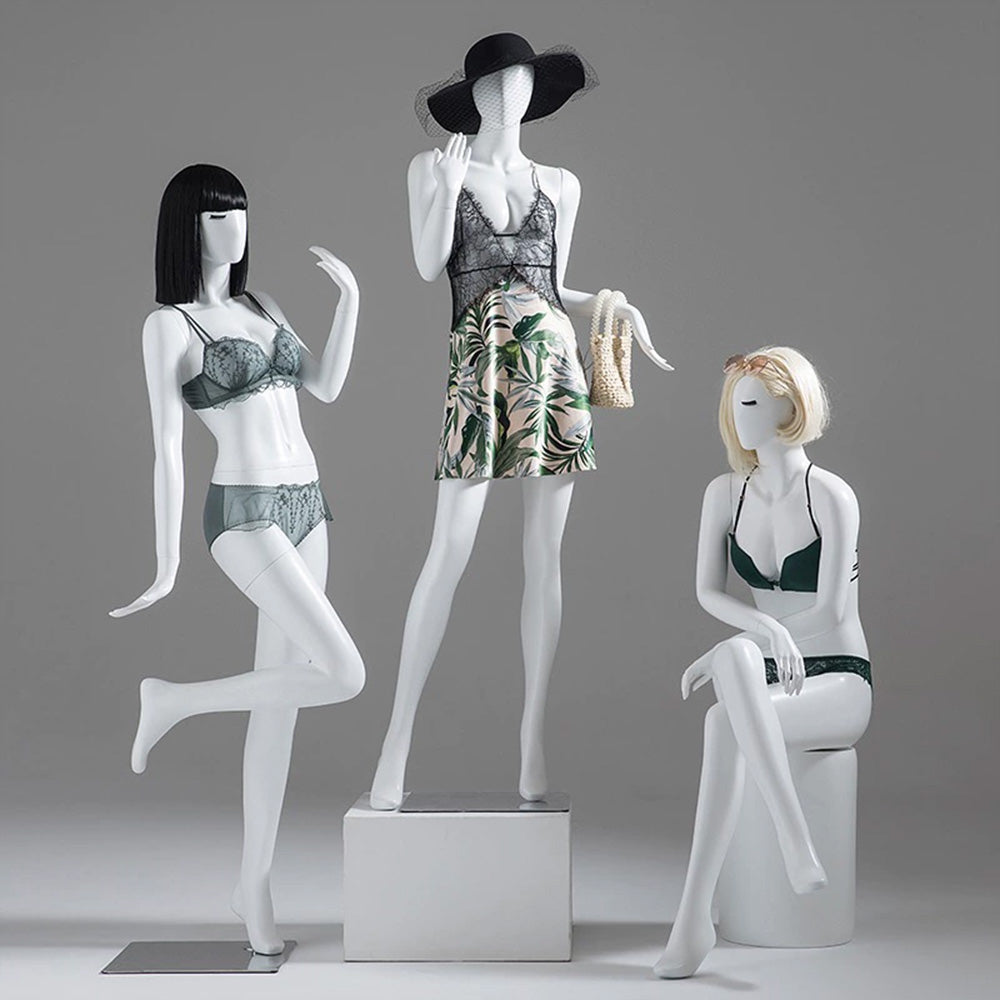 Matte White Female Full Body Mannequin