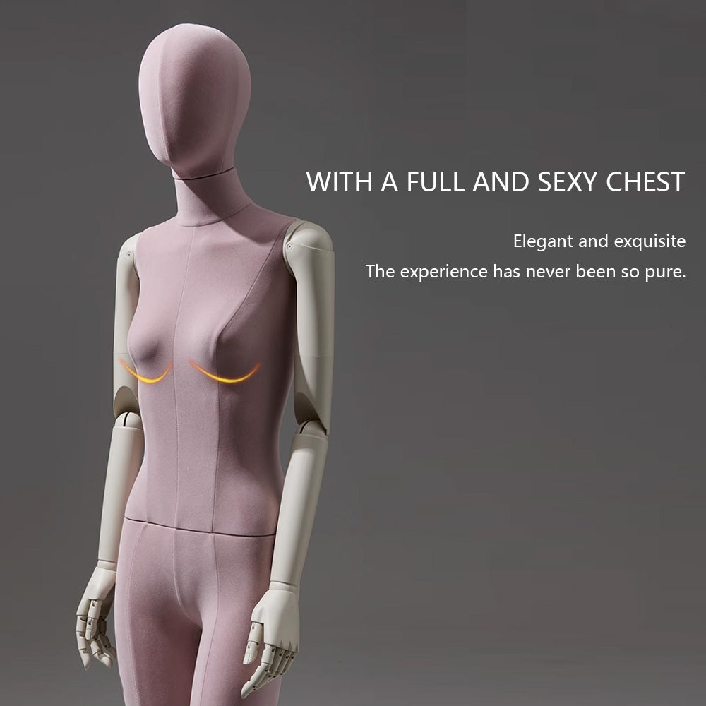 Colorful Suede Female Full Body Mannequin
