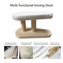 Load image into Gallery viewer, Multi-functional thickened solid wood ironing stool special ironing clothes small ironing table ironing tool household ironing board DLIB36-BEIGE

