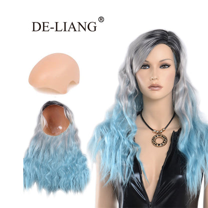 DE-LIANG Fashional Female Mannequin's Wig,Handmade Long Curly Hair,Long Curly Hair for Window Manikin Head Decorate,Luxury Wigs, Cosplay Wig DL2390 De-Liang Dress Forms