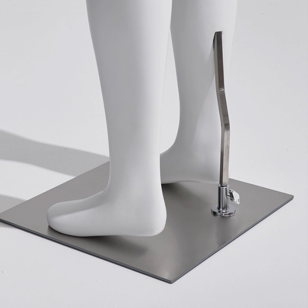 white adjustable full body mannequin for clothing display