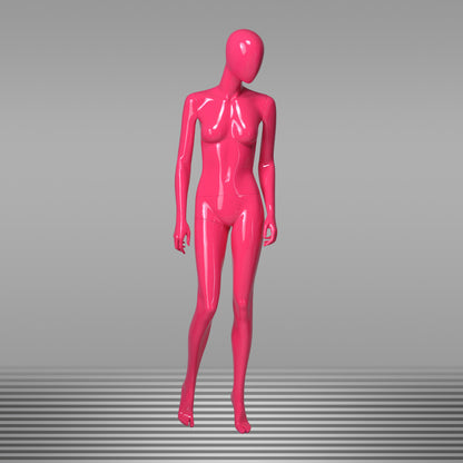 DE-LIANG Colorful Glossy Female Mannequins ,Abstract Full Body Fiberglass Display Models