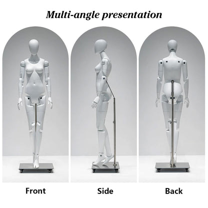 DE-LIANG Poseable Athletic Robot Mannequin for Running, Jumping & Activewear Displays