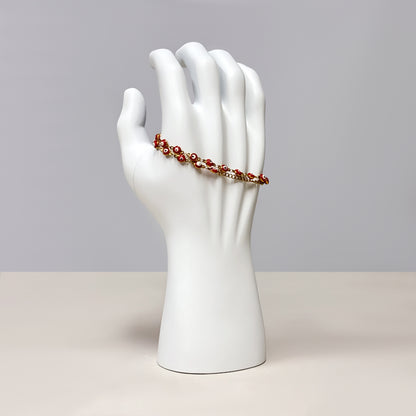 DE-LIANG Matte White Male Fiberglass Hand Display Stand: Jewelry /Watch Display; Sports Gloves and Wristbands Display.