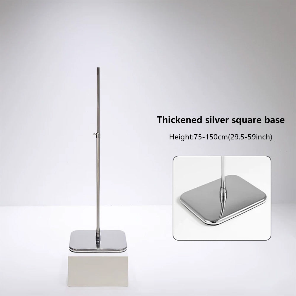 DE-LIANG Mannequin Base Stand | Half Body Mannequin Display Stand Stainless Steel