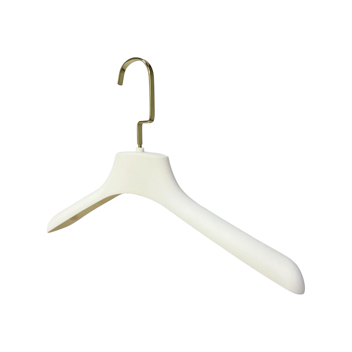 DE-LIANG White Velvet Plastic Hanger for Coat Pants Trouser, Men Woman Wedding dress bridal veil clothing hanger, velvet hanger customize（50PCS) DE-LIANG