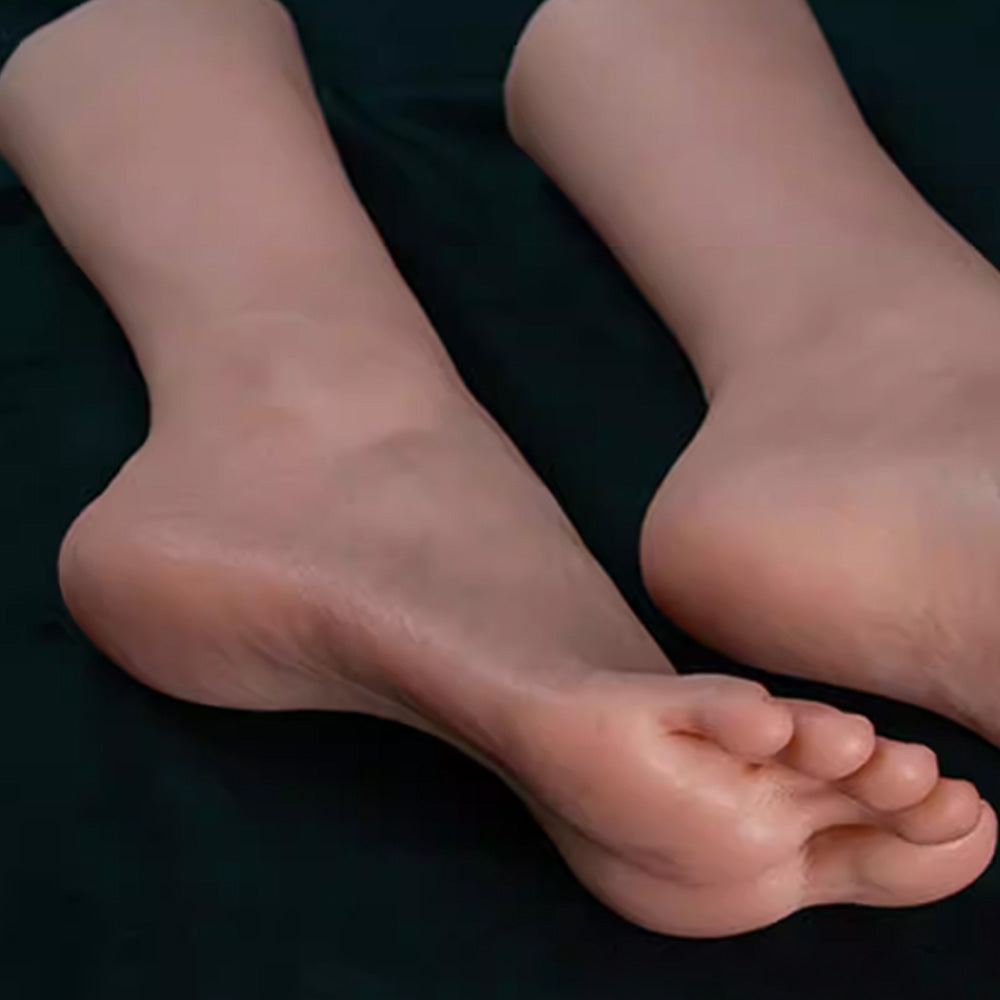 DE-LIANG Realistic Silicone Female Foot Model for Medical Study & Sock & Shoe Display