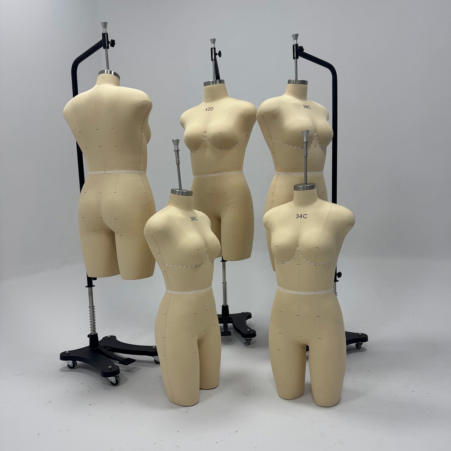 DE-LIANG Lingerie & Swimwear Dress Form for Pattern Making, Draping & Bra Fitting
