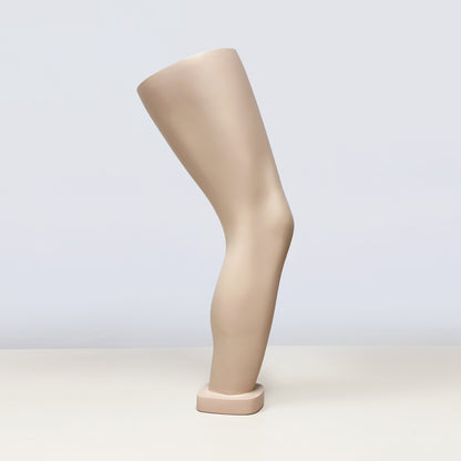 Maniquí de exhibición de rodillera izquierda blanca para hombre adulto, maniquí de pierna, rodilla, codo y manos para rodillera, soporte de exhibición de protección para rodilla y muñeca.