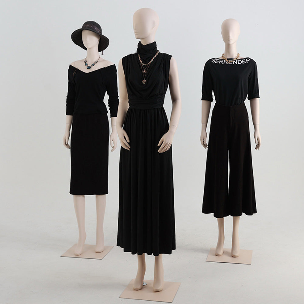 DE-LIANG Female Full Body Dress Form – Detachable Torso Mannequin in Standing Pose