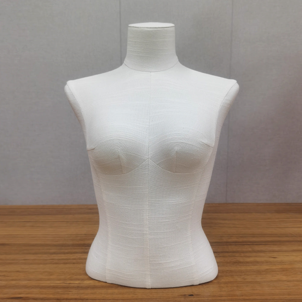 Maniquí de exhibición de lencería DE-LIANG, maniquí de tela satinada, forma de busto y cadera, forma de vestido de bikini, sujetador, pantalón y lencería para mujer