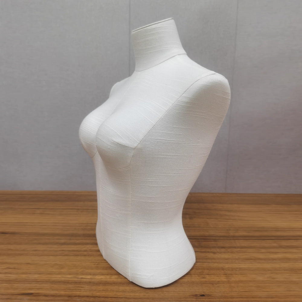 Maniquí de exhibición de lencería DE-LIANG, maniquí de tela satinada, forma de busto y cadera, forma de vestido de bikini, sujetador, pantalón y lencería para mujer