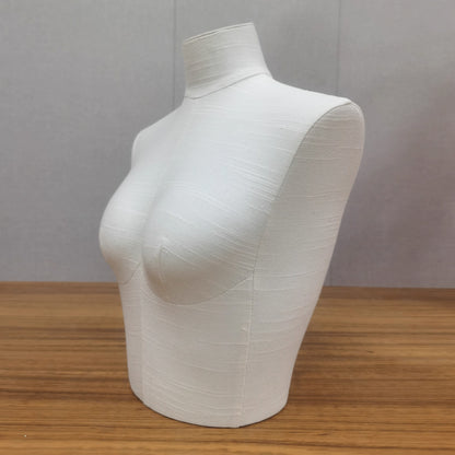 Maniquí de exhibición de lencería DE-LIANG, maniquí de tela satinada, forma de busto y cadera, forma de vestido de bikini, sujetador, pantalón y lencería para mujer