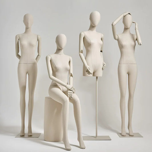 DE-LIANG Women's Mannequin Torso – Adjustable Display Form for Dresses/Fashion/Retail